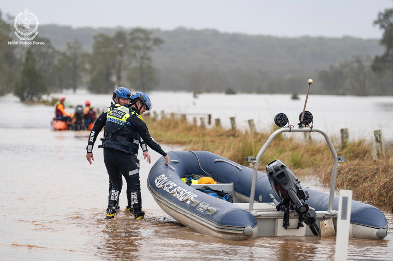Key Points, Power to most houses to be restored tonight, energy company says, Mapped: Flood watches and warnings today, Entire NSW coastline under coastal hazard warning as dangerous surf continues, Photos: Waterlogging and fallen trees after heavy rain and winds batter NSW, SES responds to thousands of incidents as flash flooding threat grows, Repeated flooding likely to worsen, experts warn, Victoria border communities on watch as storm threatens to shift south, Travel chaos continues as 55 domestic flights cancelled, Low pressure system seen off the coast of NSW, Flood warnings issued for parts of Sydney, Power restored to 30,000 customers, thousands still in the dark, Authorities warn of higher number of emergency calls, What is a ‘bomb cyclone’?, More than 29,000 homes still without power, Severe weather to persist on Wednesday, forecasters say, 140 Sydney flights cancelled amid wild weather; travel insurance warning issued, Which direction is the coastal low heading?, Watch: Coastal residents told to 'evacuate now', Single runway operation begins at Sydney airport, Weather system expected to shift offshore on Wednesday, Qantas cancels arrival celebrations in Sydney for longest commercial flight, Climate change and warm oceans may be fuelling storm intensity, Summary: Here's what you need to know about the storm hitting Australia, Emergency services deployed as storm damage mounts, Over 20 road closures as storm wreaks havoc on NSW transport, Full story: Australia flights cancelled as bomb cyclone hits New South Wales, Power outages climb to 30,000 as storm batters NSW, Video: Wind gusts and large swells in Sydney, Ferries and trains suspended as storm causes major transport chaos in NSW, Mapped: Areas under rainfall and wind warning, Fallen trees spark car crashes on NSW coast, Tens of thousands without power as storm lashes NSW coast, Photos: Large swells seen at beaches, Severe weather to persist tomorrow, easing by Friday, forecasters say, Flights cancelled as storm disrupts Sydney Airport, 'Sheer size' of system is 'enormous', minister says, Emergency evacuations underway on Central Coast as storm batters coastline, 'Stay indoors’ warning as bomb cyclone pummels Australia’s east coast, Sydney Airport down to single runway as winds batter flights