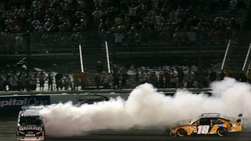 15. Joey Logano vs. Denny Hamlin – Martinsville (2019), 14. Kyle Busch vs. Kevin Harvick – Darlington (2011), 13. Brad Keselowski vs. Matt Kenseth – Charlotte (2014), 12. Tony Stewart vs. Joey Logano – Fontana (2013), 11. Ricky Rudd vs. Rusty Wallace – North Wilkesboro (1990), 10. Kyle Busch vs. Dale Earnhardt Jr. Fans – Richmond (2008), 9. Jeff Gordon vs. Brad Keselowski – Texas (2014), 8. Tony Stewart vs. Kurt Busch – Dover (2005), 7. Kyle Busch vs. Ron Hornaday – Texas Truck Race (2011), 6. Cale Yarborough vs. Donnie Allison (with Bobby Allison) – Daytona 500 (1979), 5. Jeff Gordon vs. Clint Bowyer’s Crew – Phoenix (2012), 4. Kevin Harvick vs. Greg Biffle – Bristol (2002), 3. Denny Hamlin vs. Chase Elliott Fans – Pocono (2023), 2. Kurt Busch vs. Jimmy Spencer – Michigan (2003), 1. Jeff Gordon vs. Jeff Burton – Texas (2010)