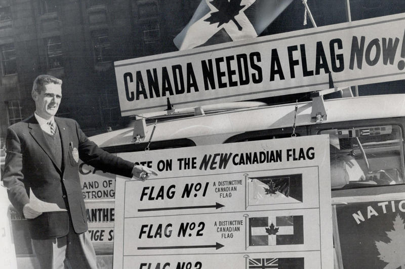 Our home and native land..., Much younger than you might think, Thank you, Mr. Pearson!, The red ensign, Fighting the good fight, Dominion no more, Union Jack or no Union Jack, A new flag for a new country, Looking for a signal, We have a winner!