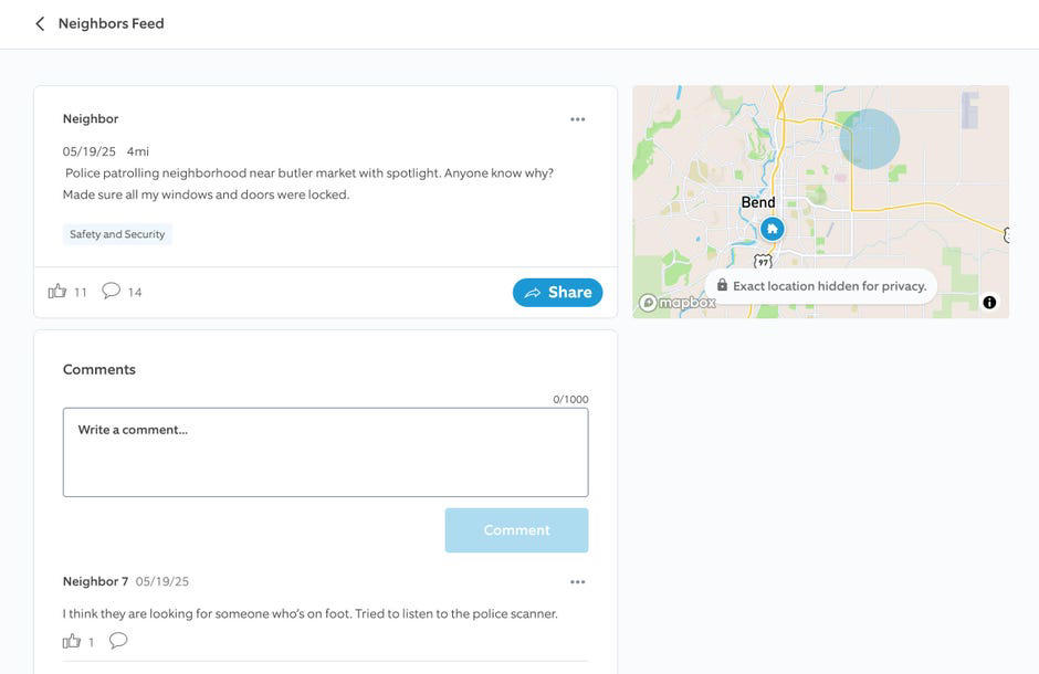 Rules about reporting law enforcement activity on apps like Ring Neighbors, Guidelines for posting on Ring Neighbors and more, Can users coordinate with one another on apps like Ring Neighbors?, Reports of law enforcement covering up home doorbells and cameras, A few final rules to follow