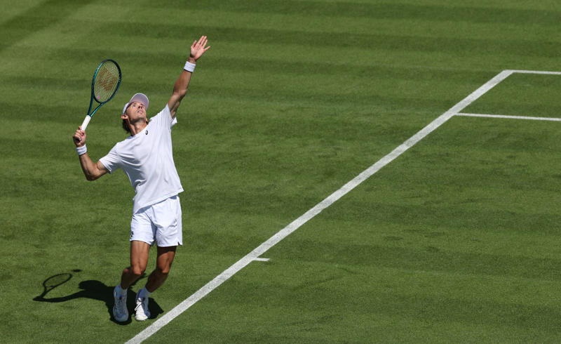 Wimbledon day 2 live, Jannik Sinner breaks, Krejcikova breaks early in second set, Britwatch, Jannik Sinner takes second set, Defending champion a set away from going home, Barbora Krejcikova serves to stay in set, Sinner one game away from second set, Sinner in cruise control in the second set, GB's George Loffhagen off to a flyer, Alexandra Eala one game away from first set, Alexandra Eala takes lead on Centre Court, Jannik Sinner breaks in the second set, Alexandra Eala breaks defending champion straight back, Jannik Sinner holds, Barbora Krejcikova begins title defence on Centre Court, Jannik Sinner takes the first set, Wimbledon day two live, Jannik Sinner a game way from first set, Wimbledon day two live, Wimbledon day two live, Jannik Sinner on serve early on, Wimbledon day two live, Game, set and match! Heather Watson ousted in first round, Jannik Sinner holds serve to start, Heather Watson in dire situation against Clara Tauson, Wimbledon day two live, Britain's Johannus Monday eliminated by Tommy Paul, Wimbledon day two live, Wimbledon day two live, Heather Watson drops second set as Clara Tauson tie goes the distance, Wimbledon day two live, Heather Watson races to first set!