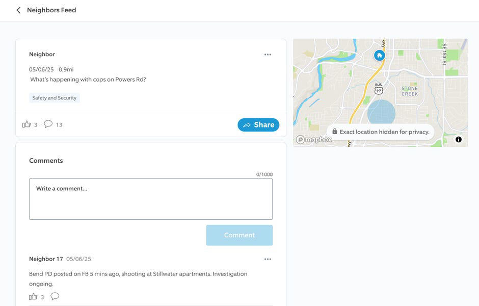 Rules about reporting law enforcement activity on apps like Ring Neighbors, Guidelines for posting on Ring Neighbors and more, Can users coordinate with one another on apps like Ring Neighbors?, Reports of law enforcement covering up home doorbells and cameras, A few final rules to follow