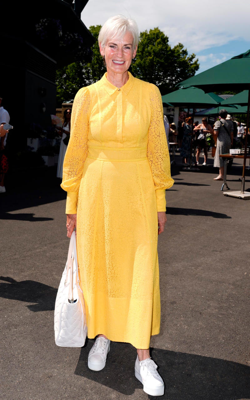 Judy Murray Cate Blanchett, Rebel Wilson, Alexander Armstrong, Richard E. Grant, Judy Murray, Princess Beatrice, Eddie and Hannah Redmayne, Eddie Redmayne, David Beckham, Dame Joanna Lumley, Princess Beatrice of York and Sarah Ferguson, Duchess of York, Omari Douglas, Jackie Stewart, Sir Trevor McDonald, Kimberly Wyatt, Lord Frederick Windsor, Peter Salmon and Sarah Lancashire, Lady Gabriella Kingston, Isla Fisher, Laura Whitmore, Jessica Alba and her daughter Honor Warren, Denise Lewis, Maria Sharapova, Miquita Oliver, Angellica Bell, Angela Scanlon, Chris O'Dowd and Dawn O' Porter, Richard Osman and his wife Ingrid, Rochelle and Marvin Humes, Cliff Richard