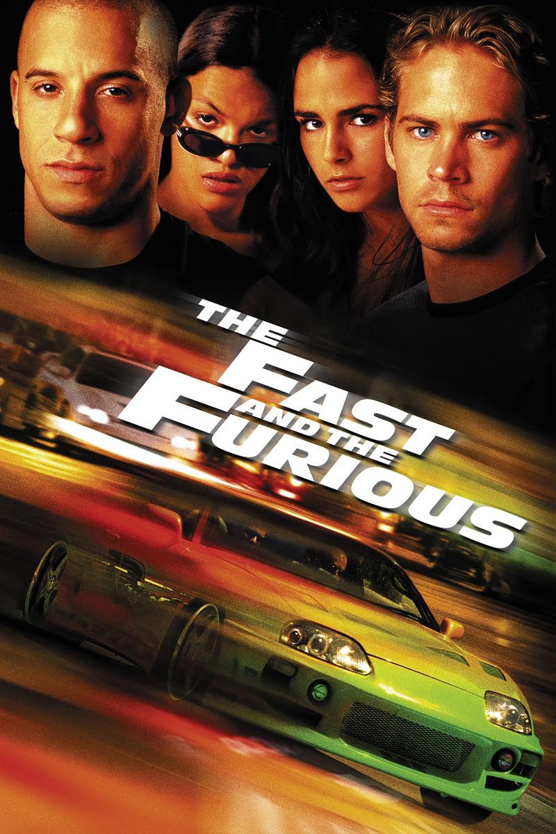 The Fast and the Furious (2001) Baby Driver (2017), The Italian Job (1969), Vanishing Point (1971), Smokey and the Bandit (1977), Duel (1971), Bullitt (1968), Ronin (1998), The Blues Brothers (1980), Death Race 2000 (1975), Two-Lane Blacktop (1971), Drive (2011), Gone in 60 Seconds (2000), The Fast and the Furious (2001), Mad Max: Fury Road (2015)