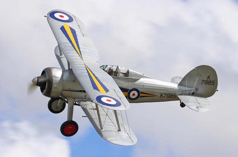 10: Gloster Gladiator, 9: Martin-Baker MB5, 8: Boulton Paul Defiant, 7: Westland Whirlwind, 6: Hawker Typhoon, 5: Bristol Beaufighter, 4: De Havilland Mosquito, 3: Hawker Hurricane, 2: Supermarine Spitfire, 1: Hawker Tempest