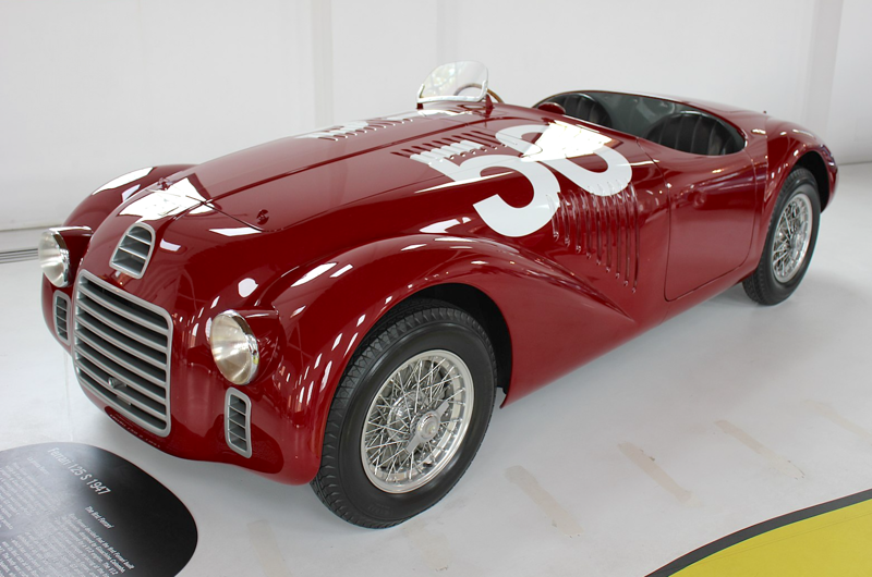10. Ferrari 125 S 1. Bugatti EB110, 2. Jaguar XJ13, 3. Lamborghini 350GT, 4. Aston Martin DB7 V12, 5. Lagonda V12, 6. McLaren F1, 7. Auto Union D-type, 8. TVR Cerbera Speed 12, 9. BMW 850CSi, 10. Ferrari 125 S, 11. Jaguar XJ12, 12. Mercedes-Benz CLK GTR, 13. Ferrari 410 Superamerica, 14. Packard Twin-Six, 15. Lamborghini Miura, 16. Campbell-Railton Blue Bird, 17. Ferrari F50, 18. Yamaha OX99-11, 19. Jaguar XJ220, 20. Rolls-Royce Phantom III, 21. Jaguar XJR-15