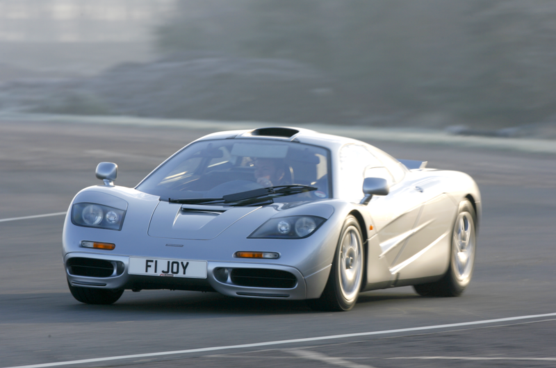 1. Bugatti EB110, 2. Jaguar XJ13, 3. Lamborghini 350GT, 4. Aston Martin DB7 V12, 5. Lagonda V12, 6. McLaren F1, 7. Auto Union D-type, 8. TVR Cerbera Speed 12, 9. BMW 850CSi, 10. Ferrari 125 S, 11. Jaguar XJ12, 12. Mercedes-Benz CLK GTR, 13. Ferrari 410 Superamerica, 14. Packard Twin-Six, 15. Lamborghini Miura, 16. Campbell-Railton Blue Bird, 17. Ferrari F50, 18. Yamaha OX99-11, 19. Jaguar XJ220, 20. Rolls-Royce Phantom III, 21. Jaguar XJR-15