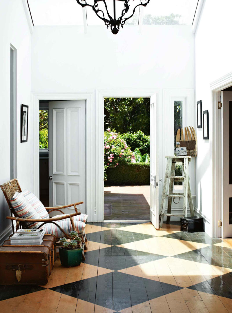 27 charming country home entryway ideas,      Wrought metal screen   ,      Light and bright   ,      Vintage art   ,      Pink door   ,      Cosy seating   ,      Hats off   ,      Antique church pew   ,      Hand-painted windows   ,      Rattan lamp shade   ,      Glass corridors   ,      Light-filled   ,      Gallery wall   ,      Soaring ceilings   ,      Weatherboard walls   ,      Checkerboard   ,      French doors   ,      Mudroom entrance   ,      Symmetrical plantings   ,      Built-in bench seat   ,      Statement runner   ,      Antique pieces   ,      Leadlight windows   ,      Small study nook   ,      Dark herringbone tiles   ,      All white   ,      Yellow door   ,      Dark timber joinery   