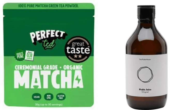 Biotiful kefir drink, Waitrose, £2.75 (500ml), Remedy Kombucha Raspberry Lemonade, Sainsbury’s, £2.95 (700ml), MOJU Ginger Vitality Shots, Sainsbury’s, £5.95 for 420ml (contains seven shots), Perfect Ted Organic Matcha Green Tea Powder, Waitrose, £10 (30g), Plenish Turmeric Recovery Shots, Sainsbury’s, £6, 420ml (contains seven shots), Huel Ready-to-Drink Complete Meal – Vanilla, Tesco, £3.50 (500ml)
