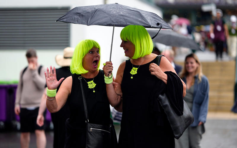 Guests at Wimbledon Leslie Mann, Jordyn Blum and Dave Grohl, Dominic Cooper, Wimbledon spectators, Tom Daley, Guests on day three Wimbledon, Graeme Le Saux, Wimbledon guest with umbrella, Guests at Wimbledon, Sheila Hodgson and Roy Hodgson, Cate Blanchett and June Blanchett, Cate Blanchett, Rebel Wilson, Russell Crowe, Alexander Armstrong, Richard E. Grant, Jason Isaacs, Novak Djokovic poses with fans, Judy Murray, Mathew Horne, Princess Beatrice, Eddie and Hannah Redmayne, Eddie Redmayne, David Beckham, David Beckham Gareth Southgate, Dame Joanna Lumley, Princess Beatrice of York and Sarah Ferguson, Duchess of York, Katherine Waterston, Omari Douglas, Jackie Stewart, Sir Trevor McDonald, Clara Amfo, Lord Frederick Windsor, Peter Salmon and Sarah Lancashire, Kimberly Wyatt, Lady Gabriella Kingston, Raff Law and Rosa Ramirez, Isla Fisher, Laura Whitmore, Jessica Alba and her daughter Honor Warren, Denise Lewis, Maria Sharapova, Miquita Oliver, Angellica Bell, Angela Scanlon, Chris O'Dowd and Dawn O' Porter, Jade Holland Cooper, Richard Osman and his wife Ingrid, Rochelle and Marvin Humes, Cliff Richard
