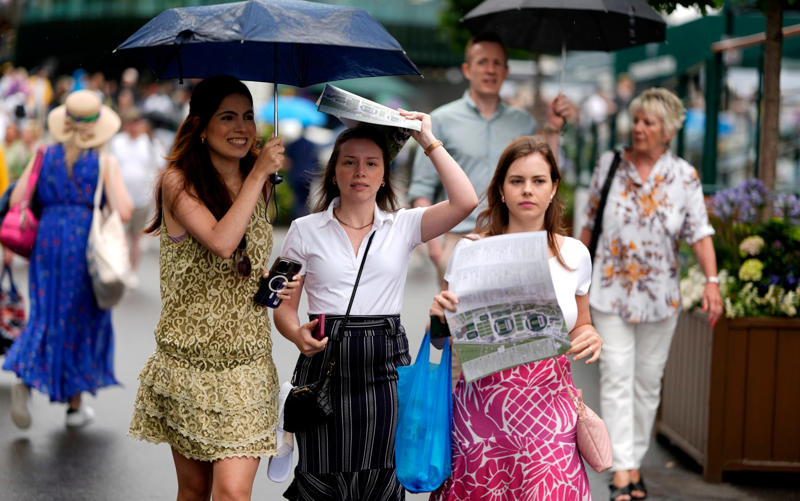 Guests on day three Wimbledon Leslie Mann, Jordyn Blum and Dave Grohl, Dominic Cooper, Wimbledon spectators, Tom Daley, Guests on day three Wimbledon, Graeme Le Saux, Wimbledon guest with umbrella, Guests at Wimbledon, Sheila Hodgson and Roy Hodgson, Cate Blanchett and June Blanchett, Cate Blanchett, Rebel Wilson, Russell Crowe, Alexander Armstrong, Richard E. Grant, Jason Isaacs, Novak Djokovic poses with fans, Judy Murray, Mathew Horne, Princess Beatrice, Eddie and Hannah Redmayne, Eddie Redmayne, David Beckham, David Beckham Gareth Southgate, Dame Joanna Lumley, Princess Beatrice of York and Sarah Ferguson, Duchess of York, Katherine Waterston, Omari Douglas, Jackie Stewart, Sir Trevor McDonald, Clara Amfo, Lord Frederick Windsor, Peter Salmon and Sarah Lancashire, Kimberly Wyatt, Lady Gabriella Kingston, Raff Law and Rosa Ramirez, Isla Fisher, Laura Whitmore, Jessica Alba and her daughter Honor Warren, Denise Lewis, Maria Sharapova, Miquita Oliver, Angellica Bell, Angela Scanlon, Chris O'Dowd and Dawn O' Porter, Jade Holland Cooper, Richard Osman and his wife Ingrid, Rochelle and Marvin Humes, Cliff Richard