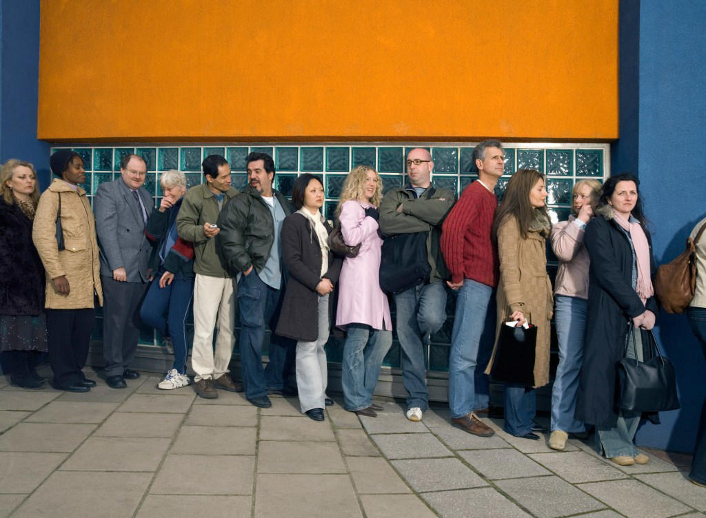 3. Cutting into queues 1. Talkative shop assistants, 2. Strangers sitting next to them anywhere, 3. Cutting into queues, 4. Being publicly enthusiastic about something, 5. Other people talking loudly in public, 6. Getting tea protocol wrong, 7. Getting ‘round’ protocol wrong, 8. People who don’t do the 'little jog' when you hold the door open for them, 9. Not using a divider bar on the supermarket till conveyor belt