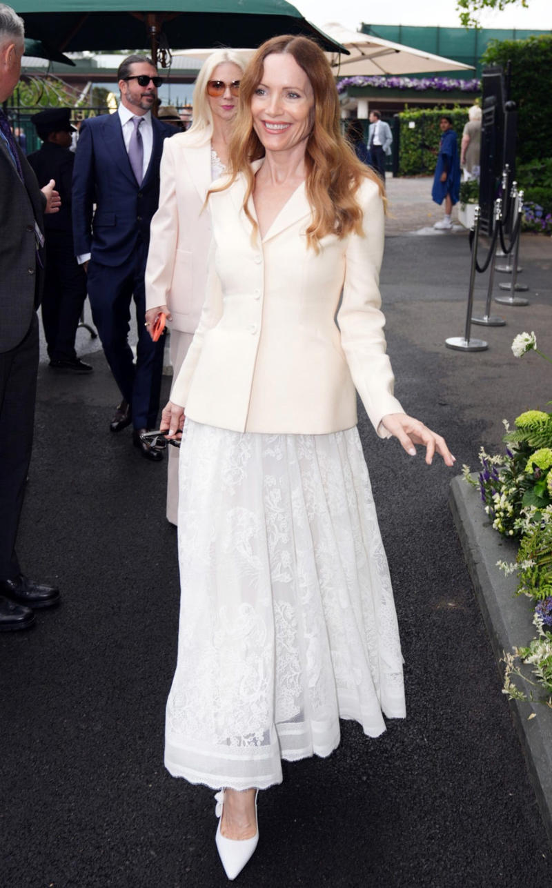 Leslie Man Leslie Mann, Jordyn Blum and Dave Grohl, Dominic Cooper, Wimbledon spectators, Tom Daley, Guests on day three Wimbledon, Graeme Le Saux, Wimbledon guest with umbrella, Guests at Wimbledon, Sheila Hodgson and Roy Hodgson, Cate Blanchett and June Blanchett, Cate Blanchett, Rebel Wilson, Russell Crowe, Alexander Armstrong, Richard E. Grant, Jason Isaacs, Novak Djokovic poses with fans, Judy Murray, Mathew Horne, Princess Beatrice, Eddie and Hannah Redmayne, Eddie Redmayne, David Beckham, David Beckham Gareth Southgate, Dame Joanna Lumley, Princess Beatrice of York and Sarah Ferguson, Duchess of York, Katherine Waterston, Omari Douglas, Jackie Stewart, Sir Trevor McDonald, Clara Amfo, Lord Frederick Windsor, Peter Salmon and Sarah Lancashire, Kimberly Wyatt, Lady Gabriella Kingston, Raff Law and Rosa Ramirez, Isla Fisher, Laura Whitmore, Jessica Alba and her daughter Honor Warren, Denise Lewis, Maria Sharapova, Miquita Oliver, Angellica Bell, Angela Scanlon, Chris O'Dowd and Dawn O' Porter, Jade Holland Cooper, Richard Osman and his wife Ingrid, Rochelle and Marvin Humes, Cliff Richard