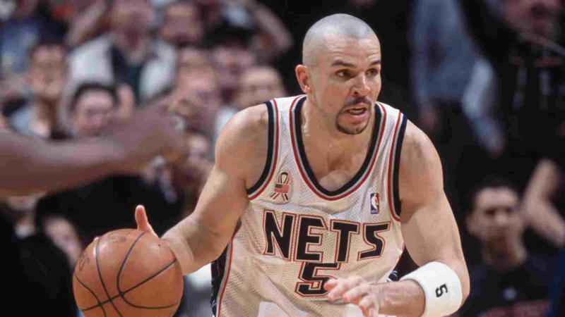 Atlanta Hawks – Dominique Wilkins, Boston Celtics – Bill Russell, Brooklyn Nets – Jason Kidd, Charlotte Hornets – Kemba Walker, Chicago Bulls – Michael Jordan, Cleveland Cavaliers – LeBron James, Detroit Pistons – Isiah Thomas, Indiana Pacers – Reggie Miller, Miami Heat – Dwyane Wade, Milwaukee Bucks – Kareem Abdul-Jabbar, New York Knicks – Patrick Ewing, Orlando Magic – Dwight Howard, Philadelphia 76ers – Julius Erving, Toronto Raptors – Kyle Lowry, Washington Wizards – Wes Unseld, Dallas Mavericks – Dirk Nowitzki, Denver Nuggets – Nikola Jokić, Golden State Warriors – Stephen Curry, Houston Rockets – Hakeem Olajuwon, LA Clippers – Chris Paul, Los Angeles Lakers – Magic Johnson, Memphis Grizzlies – Marc Gasol, Minnesota Timberwolves – Kevin Garnett, New Orleans Pelicans – Anthony Davis, Oklahoma City Thunder – Kevin Durant, Phoenix Suns – Steve Nash, Portland Trail Blazers – Clyde Drexler, Sacramento Kings – Chris Webber, San Antonio Spurs – Tim Duncan, Utah Jazz – Karl Malone