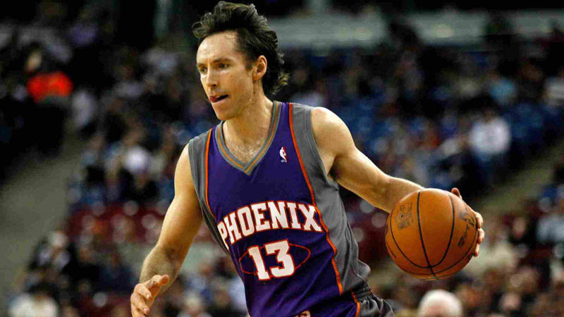 Atlanta Hawks – Dominique Wilkins, Boston Celtics – Bill Russell, Brooklyn Nets – Jason Kidd, Charlotte Hornets – Kemba Walker, Chicago Bulls – Michael Jordan, Cleveland Cavaliers – LeBron James, Detroit Pistons – Isiah Thomas, Indiana Pacers – Reggie Miller, Miami Heat – Dwyane Wade, Milwaukee Bucks – Kareem Abdul-Jabbar, New York Knicks – Patrick Ewing, Orlando Magic – Dwight Howard, Philadelphia 76ers – Julius Erving, Toronto Raptors – Kyle Lowry, Washington Wizards – Wes Unseld, Dallas Mavericks – Dirk Nowitzki, Denver Nuggets – Nikola Jokić, Golden State Warriors – Stephen Curry, Houston Rockets – Hakeem Olajuwon, LA Clippers – Chris Paul, Los Angeles Lakers – Magic Johnson, Memphis Grizzlies – Marc Gasol, Minnesota Timberwolves – Kevin Garnett, New Orleans Pelicans – Anthony Davis, Oklahoma City Thunder – Kevin Durant, Phoenix Suns – Steve Nash, Portland Trail Blazers – Clyde Drexler, Sacramento Kings – Chris Webber, San Antonio Spurs – Tim Duncan, Utah Jazz – Karl Malone