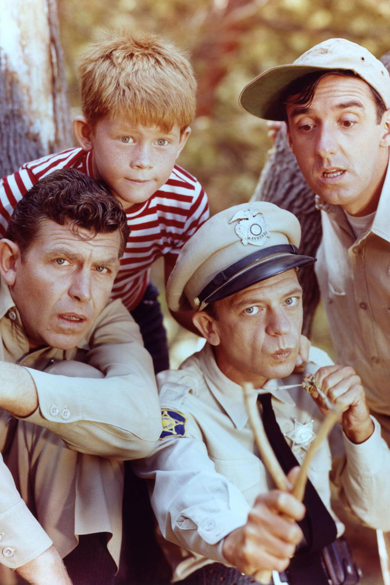 "Dragnet", "Sanford and Son", "Gilligan's Island", "The Cosby Show", "Mad About You", "Bewitched", "All in the Family", "Happy Days", "Family Ties", "Three's Company", "The Fresh Prince of Bel-Air", "The Wonder Years", "The Addams Family", "Full House", "The Andy Griffith Show", "The Nanny", "Cheers", "Friends"