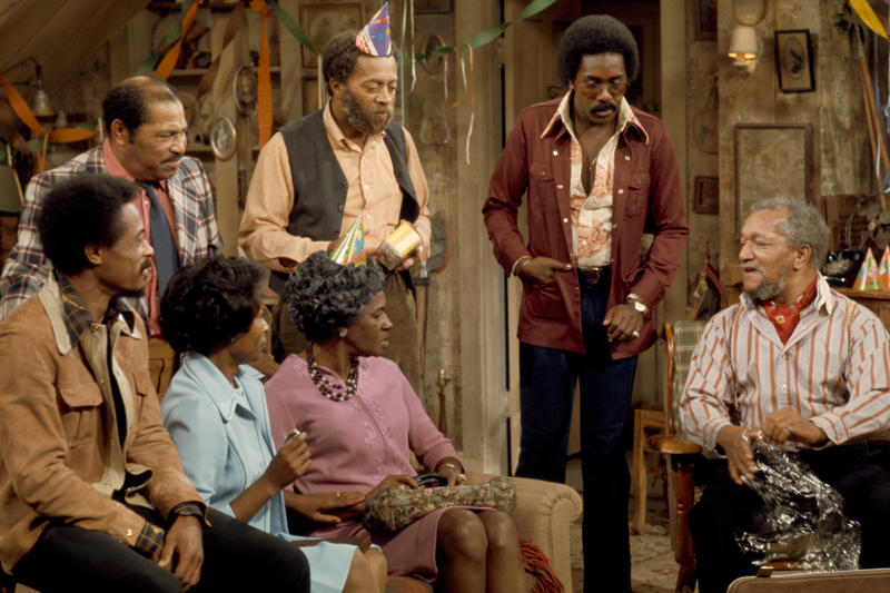 "Dragnet", "Sanford and Son", "Gilligan's Island", "The Cosby Show", "Mad About You", "Bewitched", "All in the Family", "Happy Days", "Family Ties", "Three's Company", "The Fresh Prince of Bel-Air", "The Wonder Years", "The Addams Family", "Full House", "The Andy Griffith Show", "The Nanny", "Cheers", "Friends"