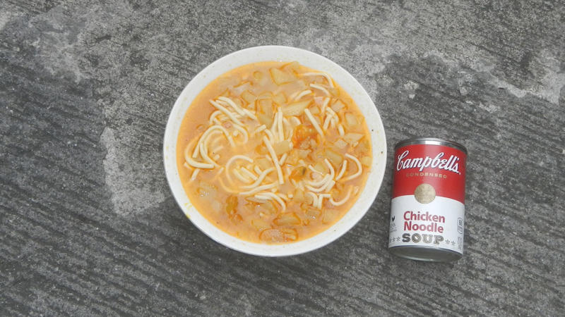 8. Canned Soup 1. Sweetened Yogurt, 2. Instant Noodles, 3. Processed Meats, 5. Alcohol, 6. Processed Snacks, 7. Canned Fruit, 8. Canned Soup, 9. Frozen Pizza, 10. Instant Oatmeal, 11. White Bread, 12. Processed Cheese, 13. Fried Foods, 14. Sugary Breakfast Cereals, 15. Charcoaled or Barbecued Meat, 16. Processed Baked Goods, 17. Energy Drinks, 18. Bottled Salad Dressing, 19. Bottled Marinades & Sauces, 20. Sweets