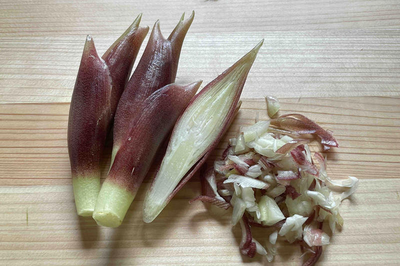 ちょっと脇役イメージな“みょうが”を解説, よく食べている「みょうが」は花のつぼみ部分, 栄養ポイントは特有の香りと紅色、食感にあり, 「みょうが」の言い伝えには根拠なし