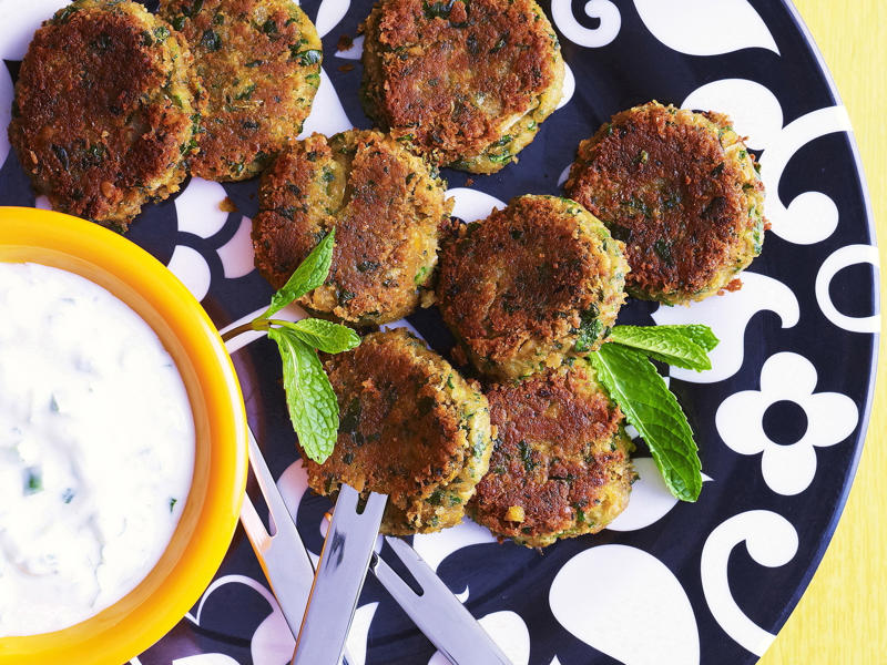 Smarter finger food ideas, How much finger food to serve, Be prepared for impromptu entertaining, Pre-dinner nibbles, What is a fancy finger food called?, Finger food ideas for your next party, Easy spanakopita pies , Chicken lettuce cups with green tahini dressing , Air fryer sausage rolls , Little chicken and leek pies , Air fryer popcorn-coated chicken with honey BBQ sauce , Espresso martini cocktail , Watermelon mocktail with strawberry & mint , Tomato & goat’s cheese pissaladière , Baked brie fondue on the barbecue , Air fryer zucchini balls with lemon yoghurt , How to make a classic mojito , Fried harissa-stuffed green olives , Salt and pepper squid , Bruschetta , Five-ingredient tomato fritters , Beef, haloumi and spinach borek , Roasted garlicky pumpkin and sage pies , Rosé sangria , Air fryer pickle chips with ranch dipping sauce , Spiced paneer and eggplant pakora , Crispy fried pork dumplings , Air fryer chicken nuggets , Arancini with tomato and balsamic sauce , Chocolate and smoked almond ice-cream sandwiches , Strawberry and elderflower mocktail , Spelt blini with hot smoked salmon and crème fraîche , Bread crisps with confit tomatoes , Baked brie with pine nut dukkah , Caramelised leek and brie tartlets , Bacon and cheese arancini , Mulled “wine” mocktail , Passionfruit and pineapple spritzer , Chicken and mango rice paper rolls , Poached eggs and smoked salmon on blini , Feta and spinach stuffed potato balls , Marinated baby bocconcini with prosciutto