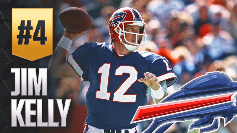 10. Donovan McNabb, 9. Dan Fouts, 8. Steve McNair, 7. Carson Palmer, 6. Warren Moon, 5. Fran Tarkenton, 4. Jim Kelly, 3. Matt Ryan, 2. Phillip Rivers, 1. Dan Marino