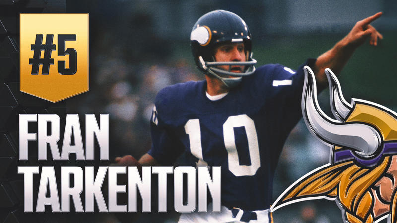 10. Donovan McNabb, 9. Dan Fouts, 8. Steve McNair, 7. Carson Palmer, 6. Warren Moon, 5. Fran Tarkenton, 4. Jim Kelly, 3. Matt Ryan, 2. Phillip Rivers, 1. Dan Marino