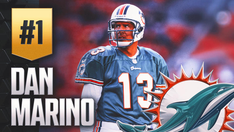 10. Donovan McNabb, 9. Dan Fouts, 8. Steve McNair, 7. Carson Palmer, 6. Warren Moon, 5. Fran Tarkenton, 4. Jim Kelly, 3. Matt Ryan, 2. Phillip Rivers, 1. Dan Marino