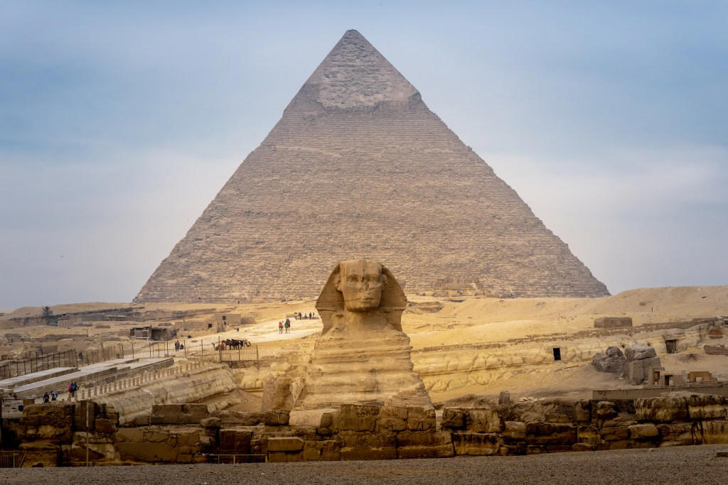 How were the pyramids built?