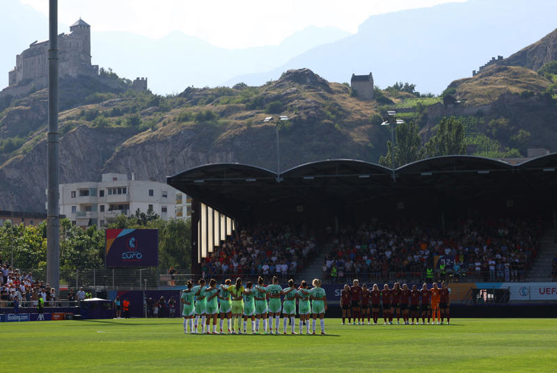 Euro 2025: Latest scores and updates, 'Thank you for everything Diogo Jota', FULL TIME! Spain 5-0 Portugal, GOAL! Spain 5-0 Portugal, Spain 4-0 Portugal, Spain 4-0 Portugal, Spain 4-0 Portugal, Spain 4-0 Portugal, Half time: Spain 4-0 Portugal, HALF TIME! Spain 4-0 Portugal, GOAAAAL! Spain 4-0 Portugal, GOOOAL! Spain 3-0 Portugal, Spain 2-0 Portugal, Spain 2-0 Portugal, Spain 2-0 Portugal, GOOOOOAL! Spain 2-0 Portugal, GOOOOOAL! Spain 1-0 Portugal, Spain v Portugal: Moment of silence for Diogo Jota, Spain v Portugal, Uefa confirm moment of silence before Euro 2025 games, Portugal fans pay tribute to Diogo Jota at Euro 2025 game, Spain vs Portugal: Team news as Aitana Bonmati on the bench, ‘They stole it from us’: How Spain can reclaim their moment, Lionesses 'shocked' by Diogo Jota's death, FULL TIME! Belgium 0-1 Italy, Belgium 0-1 Italy, Portuguese Football Federation's tribute to Diogo Jota, GOAL! Belgium 0-1 Italy, Portugal's Jessica Silva pays heartfelt tribute to Diogo Jota, Euro 2025: Tributes paid to Diogo Jota, Good evening