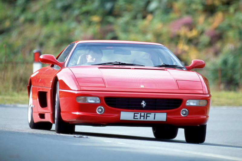 Ferrari 355 The mighty V8 is falling., Aston Martin V8 Vantage, Bentley Arnage T, Cadillac CTS-V, Chevrolet Corvette, Daimler SP250, Dodge Challenger, Ferrari 355, Ford Mustang, Jaguar XJR, Jensen Interceptor, Lotus Esprit, McLaren P1, Mercedes-AMG C63, Morgan Plus 8, Porsche 928, Range Rover, Rolls-Royce Silver Shadow, Rover P5B, Toyota Land Cruiser, Vauxhall VXR8