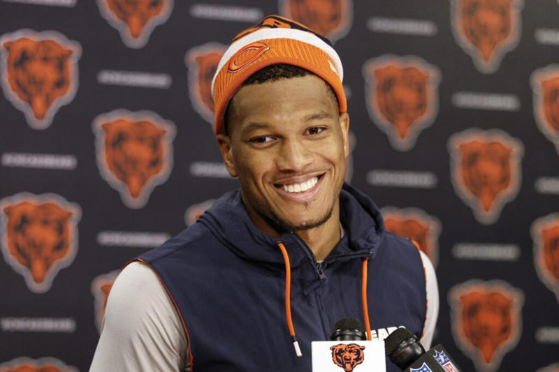 11. CB Tyrique Stevenson, 10. DE Dayo Odeyingbo, 7. S Jaquan Brisker, 6. DE Montez Sweat, 5. WR D.J. Moore, 4. LB T.J. Edwards, 3. G Joe Thuney, 2. C Drew Dalman, 1. QB Caleb Williams