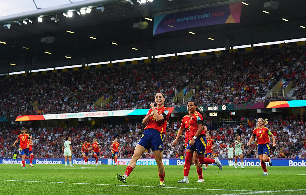 Euro 2025: Latest scores and updates, 'Thank you for everything Diogo Jota', FULL TIME! Spain 5-0 Portugal, GOAL! Spain 5-0 Portugal, Spain 4-0 Portugal, Spain 4-0 Portugal, Spain 4-0 Portugal, Spain 4-0 Portugal, Half time: Spain 4-0 Portugal, HALF TIME! Spain 4-0 Portugal, GOAAAAL! Spain 4-0 Portugal, GOOOAL! Spain 3-0 Portugal, Spain 2-0 Portugal, Spain 2-0 Portugal, Spain 2-0 Portugal, GOOOOOAL! Spain 2-0 Portugal, GOOOOOAL! Spain 1-0 Portugal, Spain v Portugal: Moment of silence for Diogo Jota, Spain v Portugal, Uefa confirm moment of silence before Euro 2025 games, Portugal fans pay tribute to Diogo Jota at Euro 2025 game, Spain vs Portugal: Team news as Aitana Bonmati on the bench, ‘They stole it from us’: How Spain can reclaim their moment, Lionesses 'shocked' by Diogo Jota's death, FULL TIME! Belgium 0-1 Italy, Belgium 0-1 Italy, Portuguese Football Federation's tribute to Diogo Jota, GOAL! Belgium 0-1 Italy, Portugal's Jessica Silva pays heartfelt tribute to Diogo Jota, Euro 2025: Tributes paid to Diogo Jota, Good evening