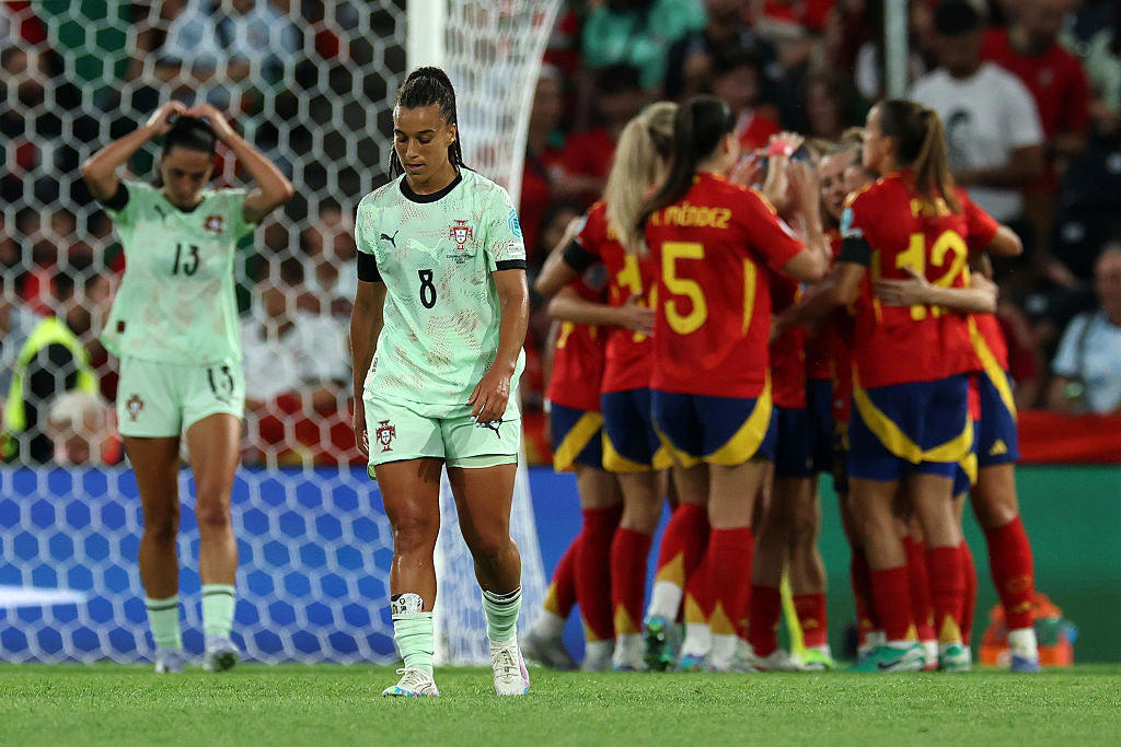 Euro 2025: Latest scores and updates, 'Thank you for everything Diogo Jota', FULL TIME! Spain 5-0 Portugal, GOAL! Spain 5-0 Portugal, Spain 4-0 Portugal, Spain 4-0 Portugal, Spain 4-0 Portugal, Spain 4-0 Portugal, Half time: Spain 4-0 Portugal, HALF TIME! Spain 4-0 Portugal, GOAAAAL! Spain 4-0 Portugal, GOOOAL! Spain 3-0 Portugal, Spain 2-0 Portugal, Spain 2-0 Portugal, Spain 2-0 Portugal, GOOOOOAL! Spain 2-0 Portugal, GOOOOOAL! Spain 1-0 Portugal, Spain v Portugal: Moment of silence for Diogo Jota, Spain v Portugal, Uefa confirm moment of silence before Euro 2025 games, Portugal fans pay tribute to Diogo Jota at Euro 2025 game, Spain vs Portugal: Team news as Aitana Bonmati on the bench, ‘They stole it from us’: How Spain can reclaim their moment, Lionesses 'shocked' by Diogo Jota's death, FULL TIME! Belgium 0-1 Italy, Belgium 0-1 Italy, Portuguese Football Federation's tribute to Diogo Jota, GOAL! Belgium 0-1 Italy, Portugal's Jessica Silva pays heartfelt tribute to Diogo Jota, Euro 2025: Tributes paid to Diogo Jota, Good evening