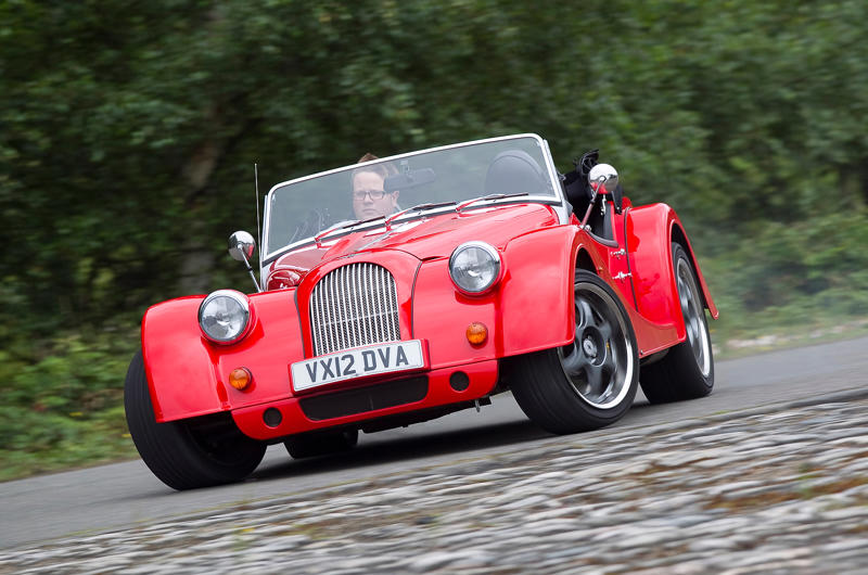 Morgan Plus 8 The mighty V8 is falling., Aston Martin V8 Vantage, Bentley Arnage T, Cadillac CTS-V, Chevrolet Corvette, Daimler SP250, Dodge Challenger, Ferrari 355, Ford Mustang, Jaguar XJR, Jensen Interceptor, Lotus Esprit, McLaren P1, Mercedes-AMG C63, Morgan Plus 8, Porsche 928, Range Rover, Rolls-Royce Silver Shadow, Rover P5B, Toyota Land Cruiser, Vauxhall VXR8