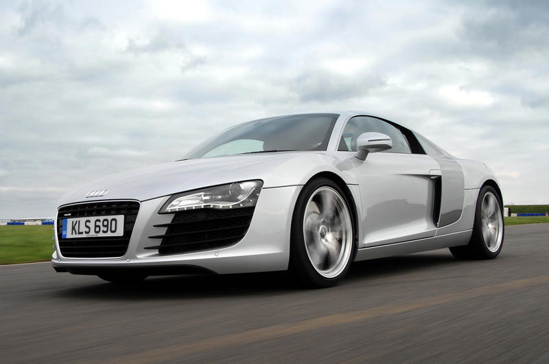 Audi R8 The mighty V8 is falling., Aston Martin V8 Vantage, Bentley Arnage T, Cadillac CTS-V, Chevrolet Corvette, Daimler SP250, Dodge Challenger, Ferrari 355, Ford Mustang, Jaguar XJR, Jensen Interceptor, Lotus Esprit, McLaren P1, Mercedes-AMG C63, Morgan Plus 8, Porsche 928, Range Rover, Rolls-Royce Silver Shadow, Rover P5B, Toyota Land Cruiser, Vauxhall VXR8