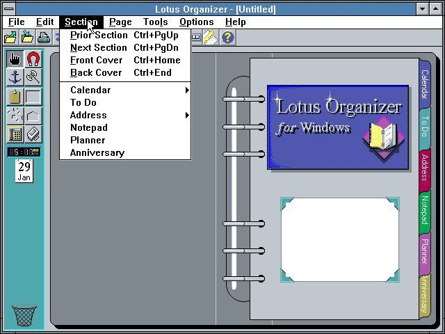 Lotus Organizer (1992) (Image 1 of 33) Lotus Organizer (1992) (Image 1 of 33), Lemmings (1991) (Image 2 of 33), Can anyone else hear this screenshot? (Image 4 of 33), Lancia Orca (1982) (Image 5 of 33), VAIO Space (1996) (Image 6 of 33), Hewlett Packard HP-01 Calculator Watch (1977) (Image 7 of 33), MSN Gaming Zone (2000) (Image 8 of 33), SimFarm (1993) (Image 9 of 33), Sam & Max Hit the Road (1993) (Image 10 of 33), Realistic 6-Disc CD Changer (1989) (Image 11 of 33), RCA Dimensia (1985) (Image 12 of 33), Windows Media Player: Professional skin (2001) (Image 13 of 33), Google (2003) (Image 14 of 33), Nokia 5110 (1998) (Image 15 of 33), The Logitech T-CD2-6F TrackMan (Image 16 of 33), Windows XP Control Panel (Image 17 of 33), MechWarrior 2 (1995) (Image 18 of 33), Marantz (1985) (Image 19 of 33), Mac OS had themes (Image 20 of 33), The most 90s mouse (Image 21 of 33), America Online (Image 22 of 33), Pipe Dream (Image 23 of 33), Apple prototype (1995), photo from Macworld (Image 24 of 33), Windows 98 Plus: Falling Leaves (Image 25 of 33), Netscape Destinations (1996) (Image 26 of 33), I miss LAN parties (Image 27 of 33), Sharp PC-E500, Pocket Computer (1989) (Image 28 of 33), FACOM G-150A from Japan (1987) (Image 29 of 33), This looks about right (Image 30 of 33), Yahoo! Games (Image 31 of 33), SparkNotes (2002) (Image 32 of 33), Windows 98 Setup (Image 33 of 33)