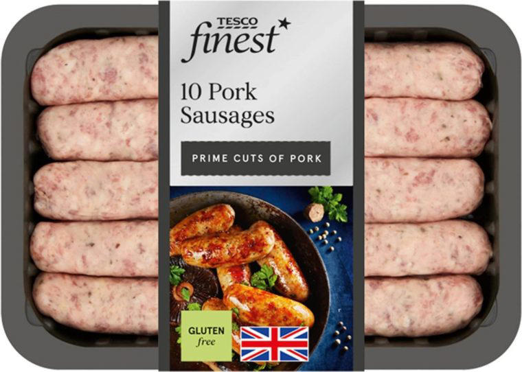 1. Tesco Finest 4 Signature Pork Sausages, £4, 2. Sainsbury’s Taste the Difference 6 Pork Sausages, £3, 3. Morrison’s The Best 6 Thick Cumberland Sausages, £3.25, 4. Aldi Specially Selected 6 Classic Pork Sausages, £2.49, 5. Essential Waitrose 8 British Pork Sausages, £2.15, 6. No. 1 Waitrose British Free Range 6 Pork Sausages, £4.75, 7. Waitrose Summer 6 Pork Sausages, £4, 8. Waitrose Duchy Organic 6 Free Range British Pork Sausages, £5.35, 9. Heck 97% 6 Pork Sausages, ASDA, £3.18, 10. Morrison’s The Best 6 Pork & Caramelised Onion Sausages, £3.25, 11. Finnebrogue Naked 6 Pork Sausages, Ocado, £3.50, 12. Tesco Finest 10 Pork Sausages, £4.15