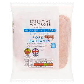 1. Tesco Finest 4 Signature Pork Sausages, £4, 2. Sainsbury’s Taste the Difference 6 Pork Sausages, £3, 3. Morrison’s The Best 6 Thick Cumberland Sausages, £3.25, 4. Aldi Specially Selected 6 Classic Pork Sausages, £2.49, 5. Essential Waitrose 8 British Pork Sausages, £2.15, 6. No. 1 Waitrose British Free Range 6 Pork Sausages, £4.75, 7. Waitrose Summer 6 Pork Sausages, £4, 8. Waitrose Duchy Organic 6 Free Range British Pork Sausages, £5.35, 9. Heck 97% 6 Pork Sausages, ASDA, £3.18, 10. Morrison’s The Best 6 Pork & Caramelised Onion Sausages, £3.25, 11. Finnebrogue Naked 6 Pork Sausages, Ocado, £3.50, 12. Tesco Finest 10 Pork Sausages, £4.15