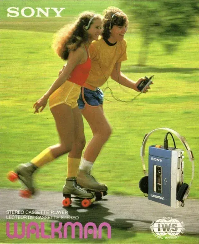 4. The Sony Walkman 1. Coleco Telstar, 2. The Bell Picturephone, 3. The Magnavox Odyssey, 4. The Sony Walkman, 5. The Eight-Track Tape Player, 6. The Clapper, 7. Mattel Electronic Football, 8. The Clairol Pretty Power Hair Dryer, 9. The Speak & Spell, 10. The HP-35, 11. The Pulsar Time Computer, 12. The Laserdisc, 13. The Kodak Pocket Instamatic 110, 14. The Atari Pong Console, 15. The VHS Recorder, 16. The CB Radio, 17. Betamax, 18. The Sebring-Vanguard City Car, 19. The Atari 2600
