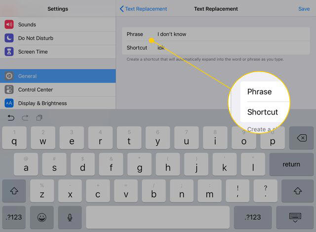 How to Customize Your iPad Keyboard, Customizable Settings for the iPad Keyboard, How to Create an iPad Keyboard Shortcut, How to Install a Custom Keyboard