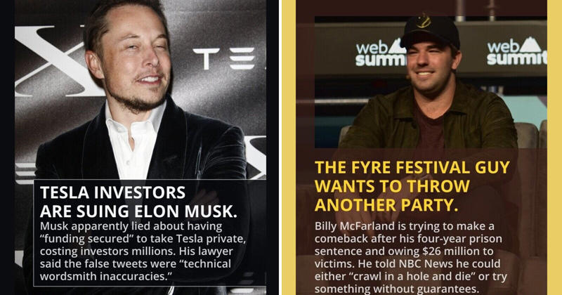 15 Trivia Tidbits To Go With Whatever You're Making For The Super Bowl 15. Tesla on Trial, 13. Canned Fish, 11. Ketchup, garlic powder and seasoning cubes: the ultimate SOS., 10. M&M’s is ditching their old mascots for a new celebrity spokesperson., 9. Elon Musk, 8. George Santos, 7. McDonald’s, 6. Menopause: Unfair to men, apparently., 5. Not tone-deaf at all!, 4. Perhaps he should reconsider his choice., 3. We’re just expecting the formation of an egg cartel now., 2. Leading the way to safer baby food.