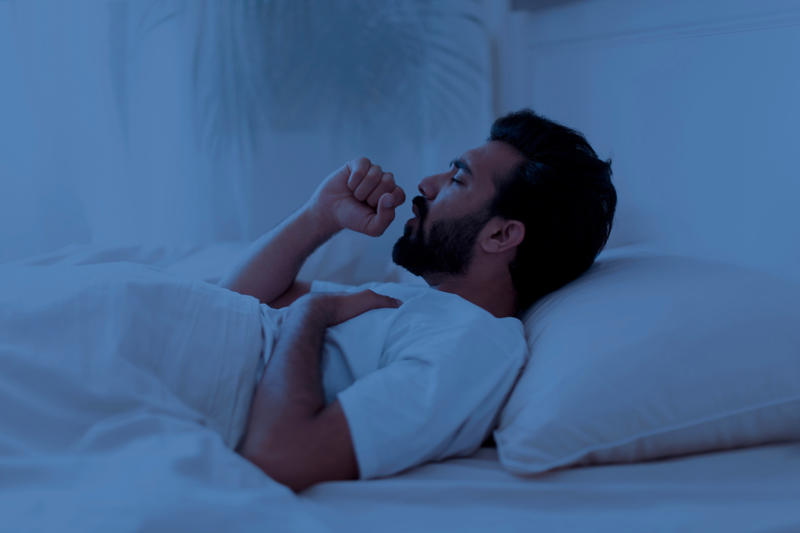 Sleeping position Sleeping position, Dust and mold, Humidifiers, Sleeping with a pet nearby, Indoor pollen, Symptoms can make it difficult, Dust or mold in the bedroom, Use HEPA purifiers, Close your windows, Allergy medications, Time of day that allergies peak