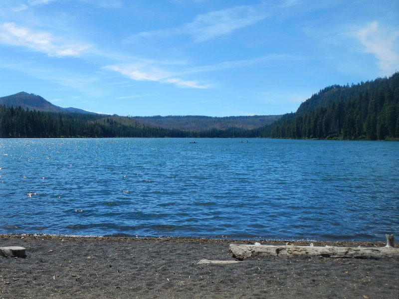 Closer to Salem, North Santiam County Park, Little North Fork Park, Bear Creek Park, Little North Santiam swimming holes , Quartzville Creek , Spong's Landing County Park, Scotts Mills Falls , Larwood Covered Bridge Wayside , Foster Lake , Detroit Lake, Breitenbush Road 46, Mount Jefferson Wilderness lakes, Santiam Pass lakes, McDowell Creek Falls County Park, River Bend County Park, Cascadia County Park , Trout Creek/Yukwah/House Rock campgrounds, Closer to Eugene, Triangle Lake waterslides , Coastal Lakes: Cleawox, Woahink, Loon, Siltcoos , Hayden Bridge County Boat Landing, Fall Creek, Dorena Lake, Dexter Reservoir, Row River (Wildwood Falls) , Odell and Crescent lakes , Blue River and Cougar reservoirs , Salmon Creek Falls Day Use Area, Fern Ridge Reservoir , Northern Willamette Valley / Portland area, Big Eddy Picnic Site , Clackamas River swimming spots, Three Bears Recreation Site , Lewis and Clark State Recreation Site 