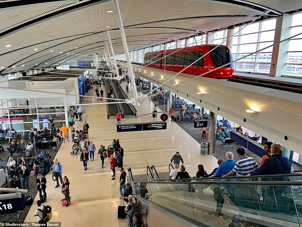 1. Tampa International Airport – Florida, 2. Phoenix Sky Harbor International Airport – Arizona, 3. Minneapolis-Saint Paul International Airport – Minnesota, 4. San Francisco International Airport – California, 5. Hartsfield-Jackson Atlanta International Airport – Georgia, 6. Orlando International Airport – Florida, 7. Austin-Bergstrom International Airport – Texas, 8. Baltimore/Washington International Thurgood Marshall Airport – Maryland, 9. Detroit Metropolitan Wayne County Airport – Michigan, 10. Dallas-Fort Worth International Airport – Texas