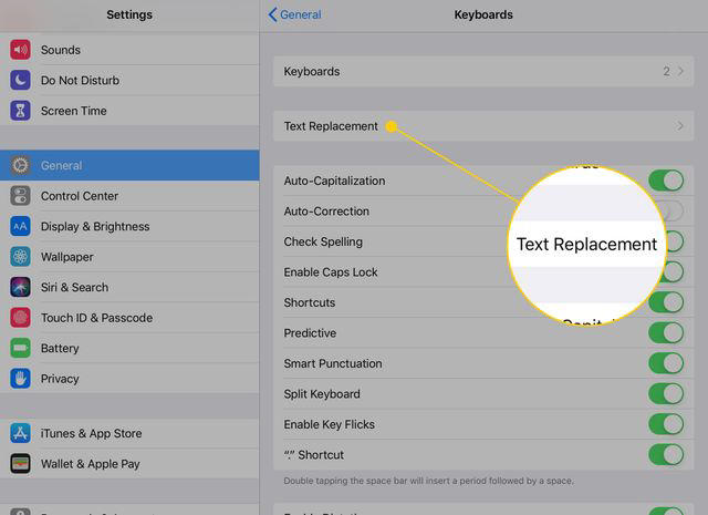 How to Customize Your iPad Keyboard, Customizable Settings for the iPad Keyboard, How to Create an iPad Keyboard Shortcut, How to Install a Custom Keyboard
