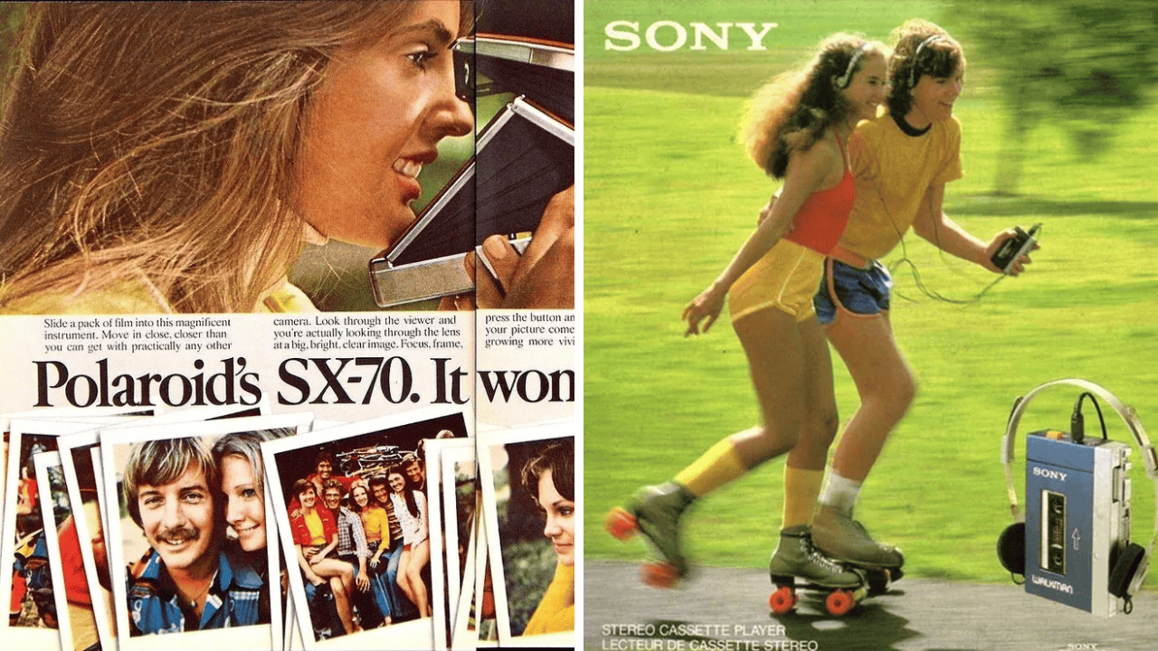 21 Forgotten, But Beloved Gadgets From the '70s and '80s 1. Coleco Telstar, 2. The Bell Picturephone, 3. The Magnavox Odyssey, 4. The Sony Walkman, 5. The Eight-Track Tape Player, 6. The Clapper, 7. Mattel Electronic Football, 8. The Clairol Pretty Power Hair Dryer, 9. The Speak & Spell, 10. The HP-35, 11. The Pulsar Time Computer, 12. The Laserdisc, 13. The Kodak Pocket Instamatic 110, 14. The Atari Pong Console, 15. The VHS Recorder, 16. The CB Radio, 17. Betamax, 18. The Sebring-Vanguard City Car, 19. The Atari 2600