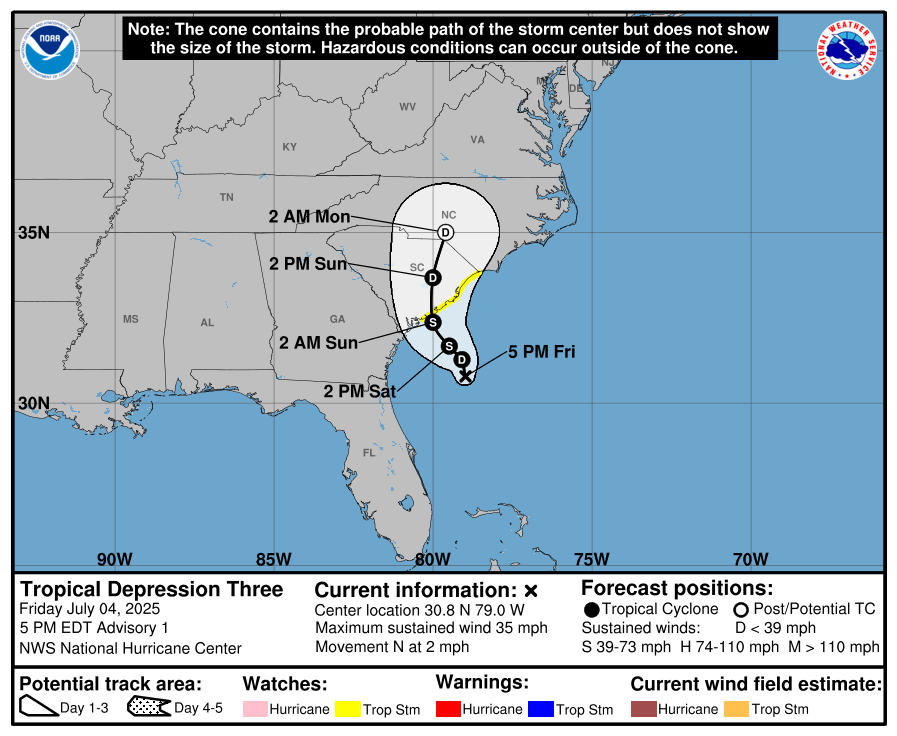 Could Chantal form near Florida?, Heavy rain the primary threat, Third storm of an active season?, See what's brewing in the Atlantic