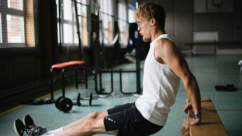 1. Triceps Dips, 2. Diamond Push-Ups, 3. Overhead Triceps Extensions, 4. Bent-Over Rows, 5. Reverse Flys, 6. Triceps Kickbacks, 7. Lateral Arm Circles, 8. Downward Dog To Plank Flow, 9. Resistance Band Pull-Aparts, 10. Push-Up Holds, 11. Zottman Curls, 12. Pike Push-Ups, 13. Wall Angels, 14. Plank-To-Shoulder Tap, 15. Standing Overhead Press, 16. Close-Grip Bench Press, 17. Cable Triceps Pushdowns, 18. Inverted Rows, 19. Renegade Rows, 20. Batwing Rows