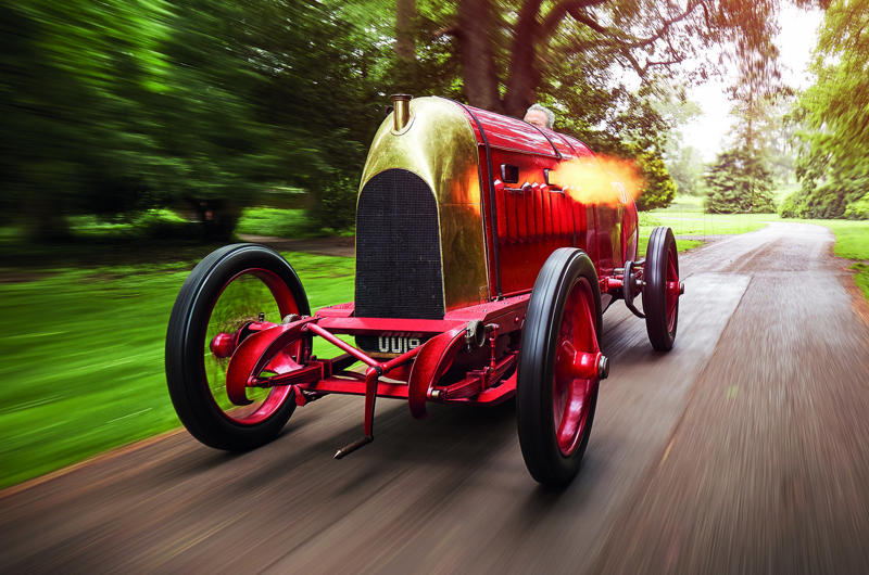Bugatti Tourbillon: 8.3 litres, Dodge Viper: 8.4 litres, Bugatti Royale: 12.7 litres, Weineck Cobra: 12.8 litres, Pierce-Arrow Model 66 and Peerless Model 60: 13.5 litres, Cadillac Sixteen: 13.6 liters, Scania 730 S: 16.4 litres, Godfather: 16.5 litres, Christie: 19.9 litres, Blitzen Benz: 21.5 litres, Sunbeam 1000hp: 22.4 litres x 2, Golden Arrow: 23.9 litres, Babs: 27.0 litres, Fiat S76: 28.3 litres, Bluebird: 37.0 litres, Packard-Bentley (‘Mavis’): 41.8 litres, Brutus: 46.9 litres, Caterpillar 797F: 106 litres
