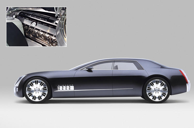 Bugatti Tourbillon: 8.3 litres, Dodge Viper: 8.4 litres, Bugatti Royale: 12.7 litres, Weineck Cobra: 12.8 litres, Pierce-Arrow Model 66 and Peerless Model 60: 13.5 litres, Cadillac Sixteen: 13.6 liters, Scania 730 S: 16.4 litres, Godfather: 16.5 litres, Christie: 19.9 litres, Blitzen Benz: 21.5 litres, Sunbeam 1000hp: 22.4 litres x 2, Golden Arrow: 23.9 litres, Babs: 27.0 litres, Fiat S76: 28.3 litres, Bluebird: 37.0 litres, Packard-Bentley (‘Mavis’): 41.8 litres, Brutus: 46.9 litres, Caterpillar 797F: 106 litres